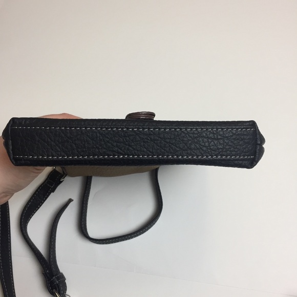 Nine West Crossbody Purse Bag Black and Tan Y2K Colorblock - Picture 7 of 8